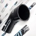 Силиконовый патрубок угол 90 град переход 2"/2,75" (51/70мм) черный